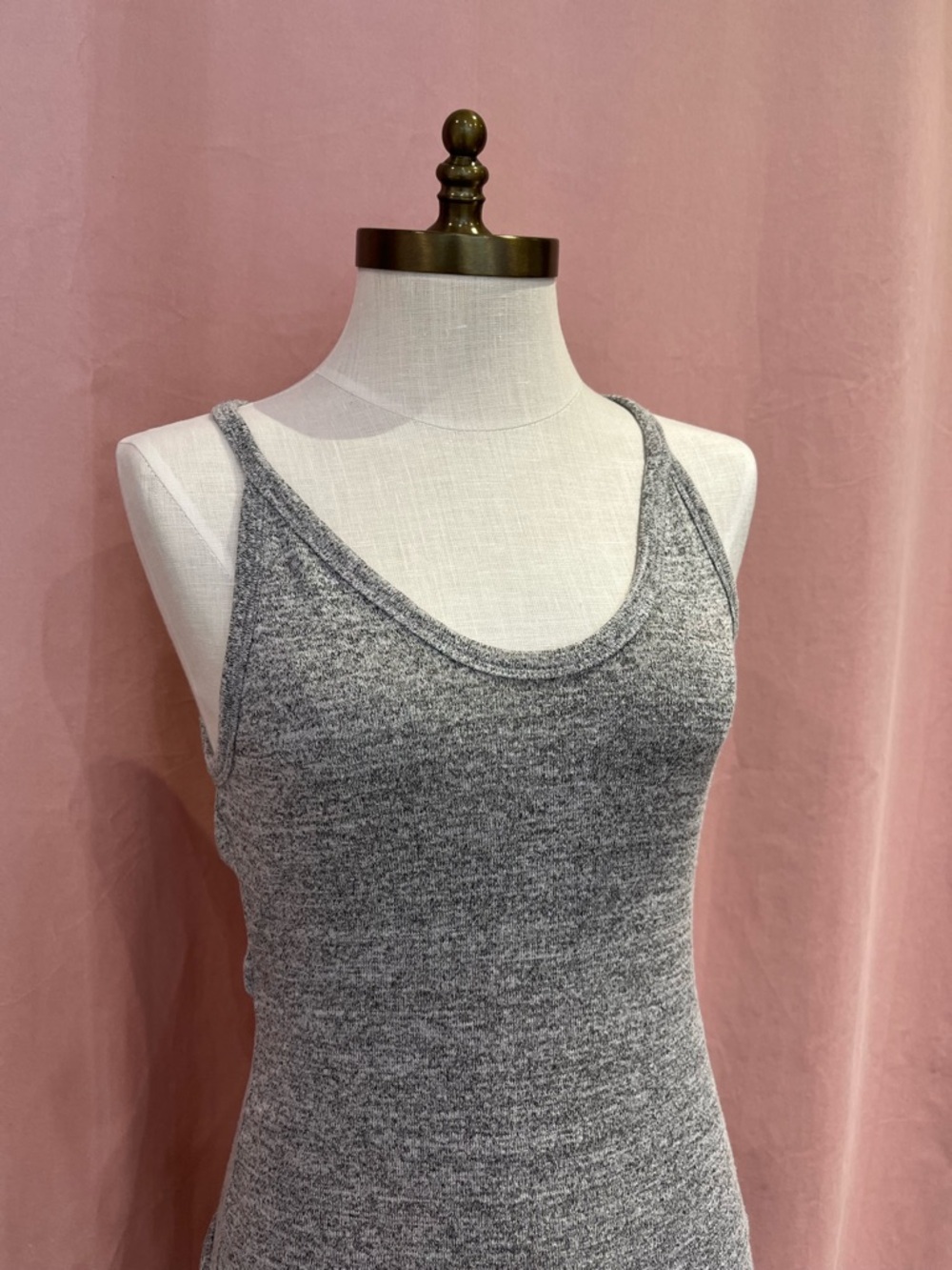 Wilfred Free Grey Bodycon Midi Dress | Size S | Minimalist Knit - Picture 5 of 10